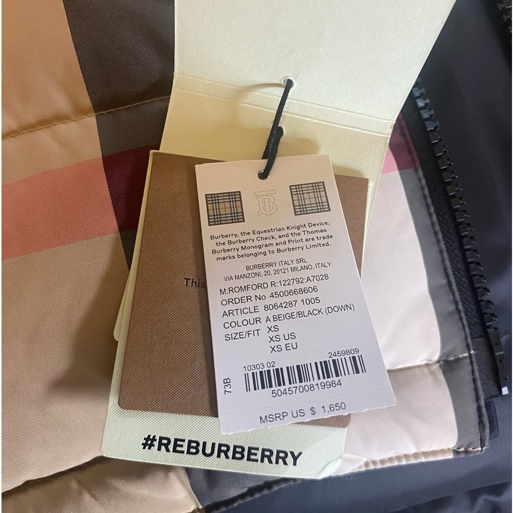 Xs Men Burberry Vest-NWT